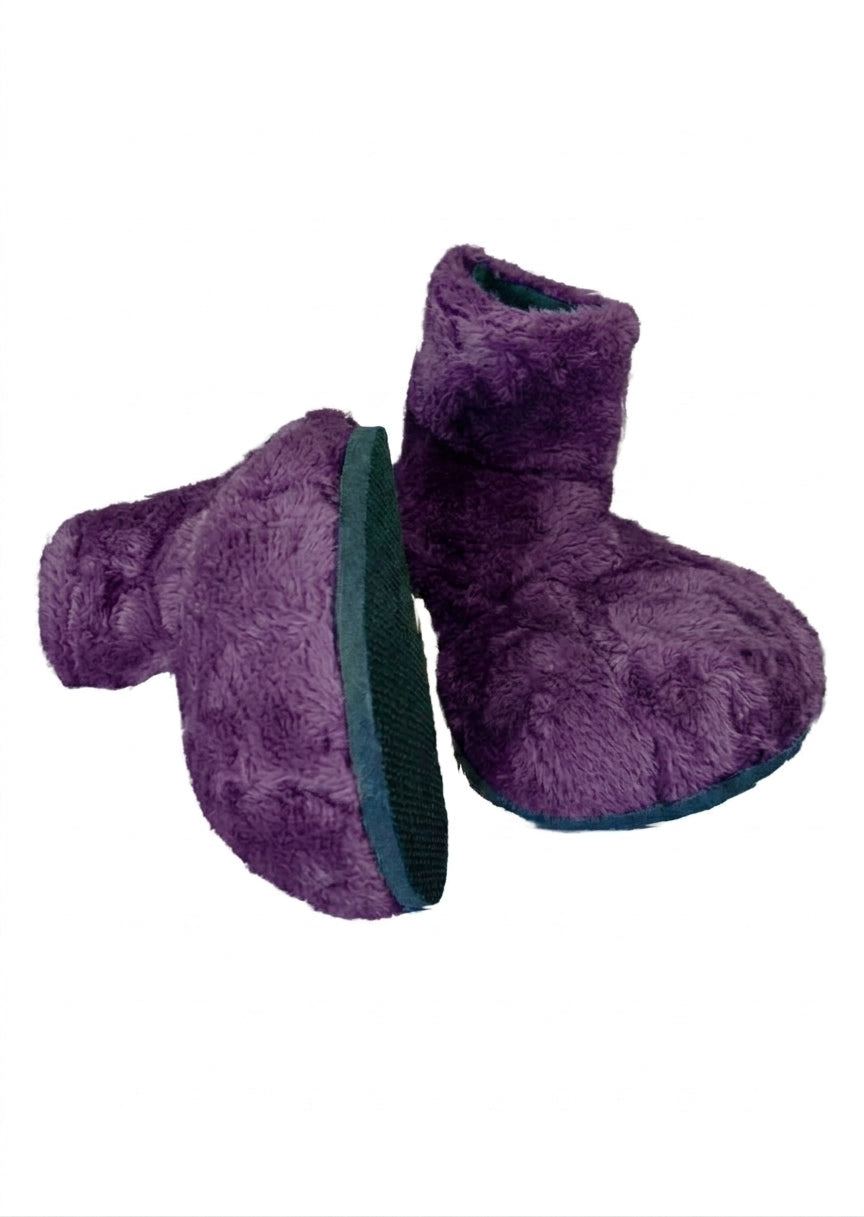 Purple Deluxe Mascot Parade Feet - plush mascot costume shoe covers | The Mascot Store
