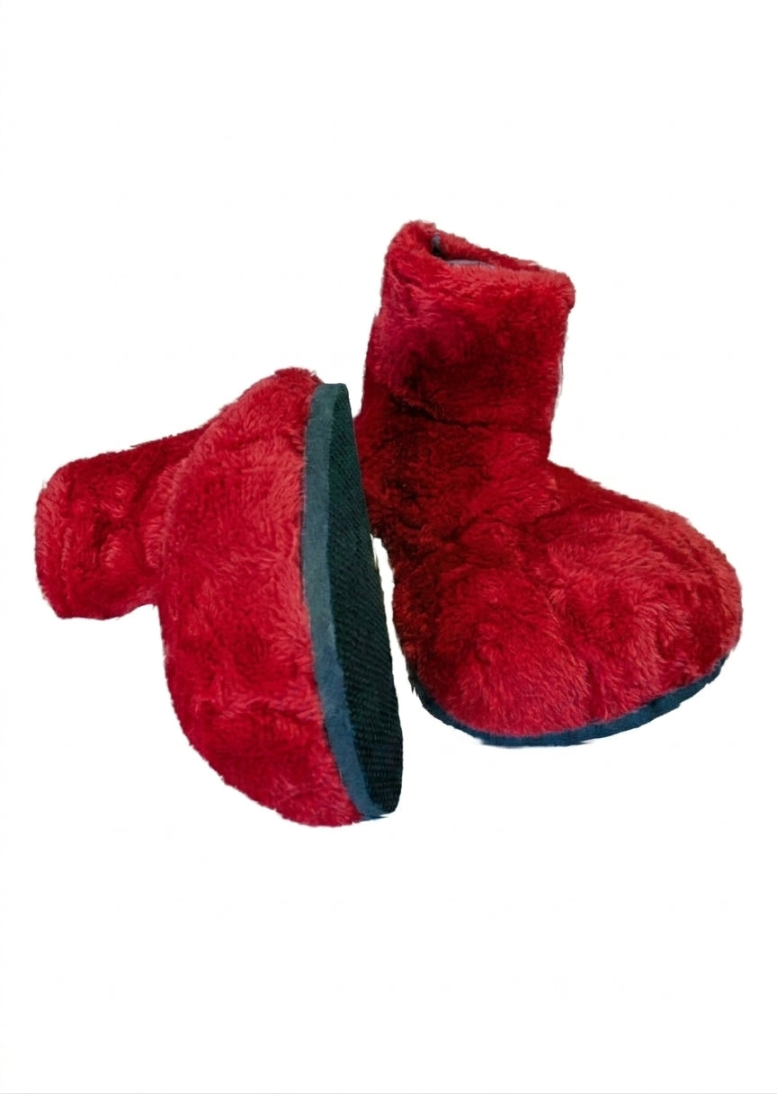 Red Deluxe Mascot Parade Feet - plush mascot costume shoe covers | The Mascot Store