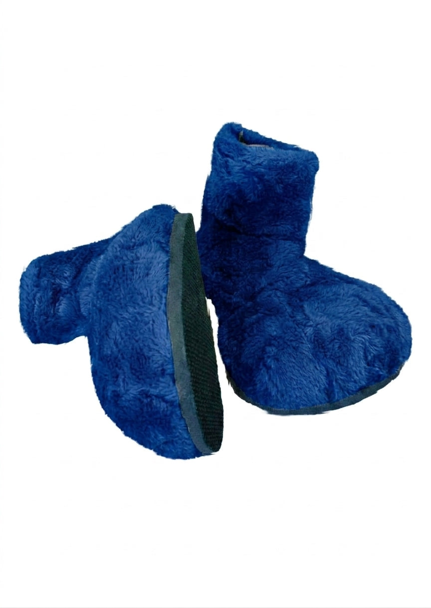 Royal blue Deluxe Mascot Parade Feet - plush mascot costume shoe covers | The Mascot Store