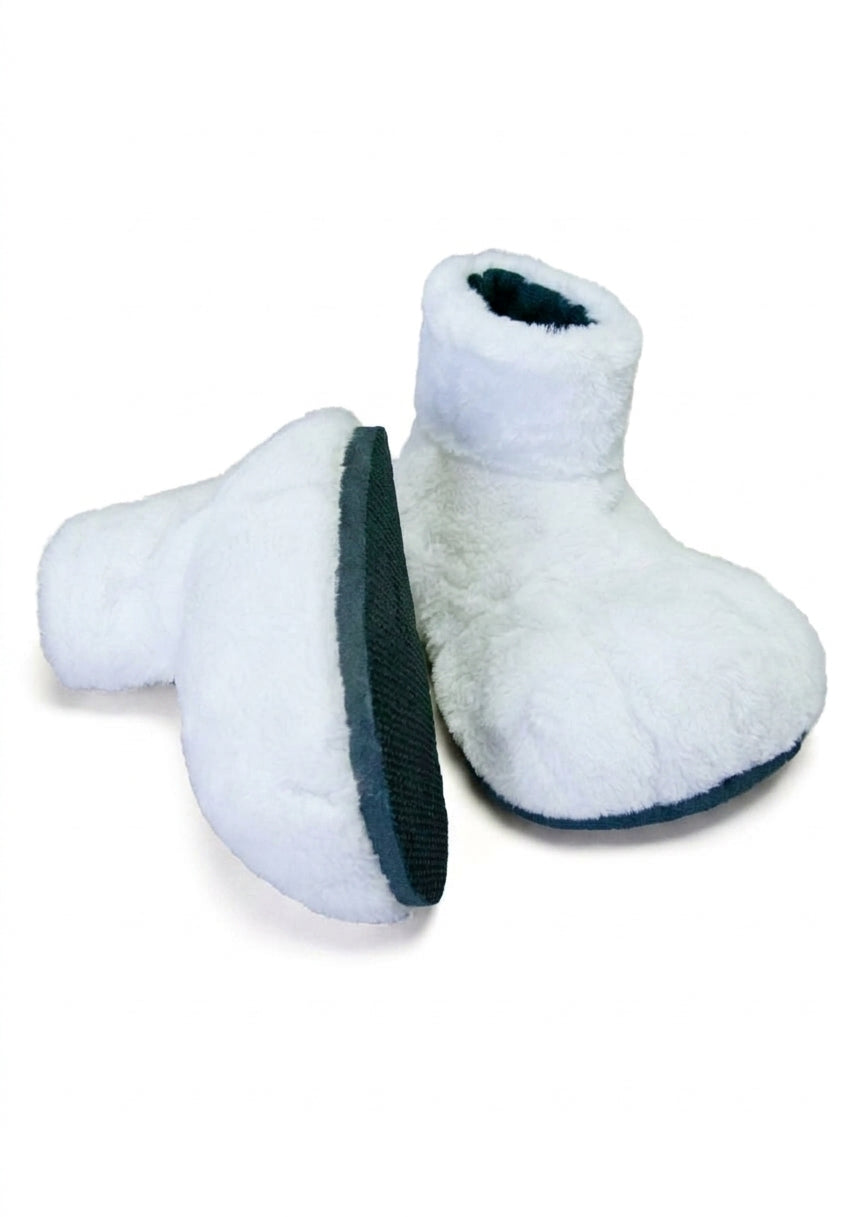 White Deluxe Mascot Parade Feet - plush mascot costume shoe covers | The Mascot Store