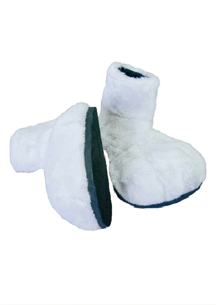 White Deluxe Mascot Parade Feet - plush mascot costume shoe covers | The Mascot Store