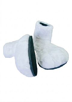 White Deluxe Mascot Parade Feet - plush mascot costume shoe covers | The Mascot Store