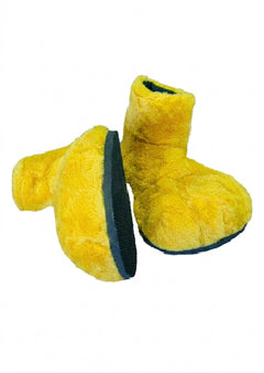 Yellow Deluxe Mascot Parade Feet - plush mascot costume shoe covers | The Mascot Store