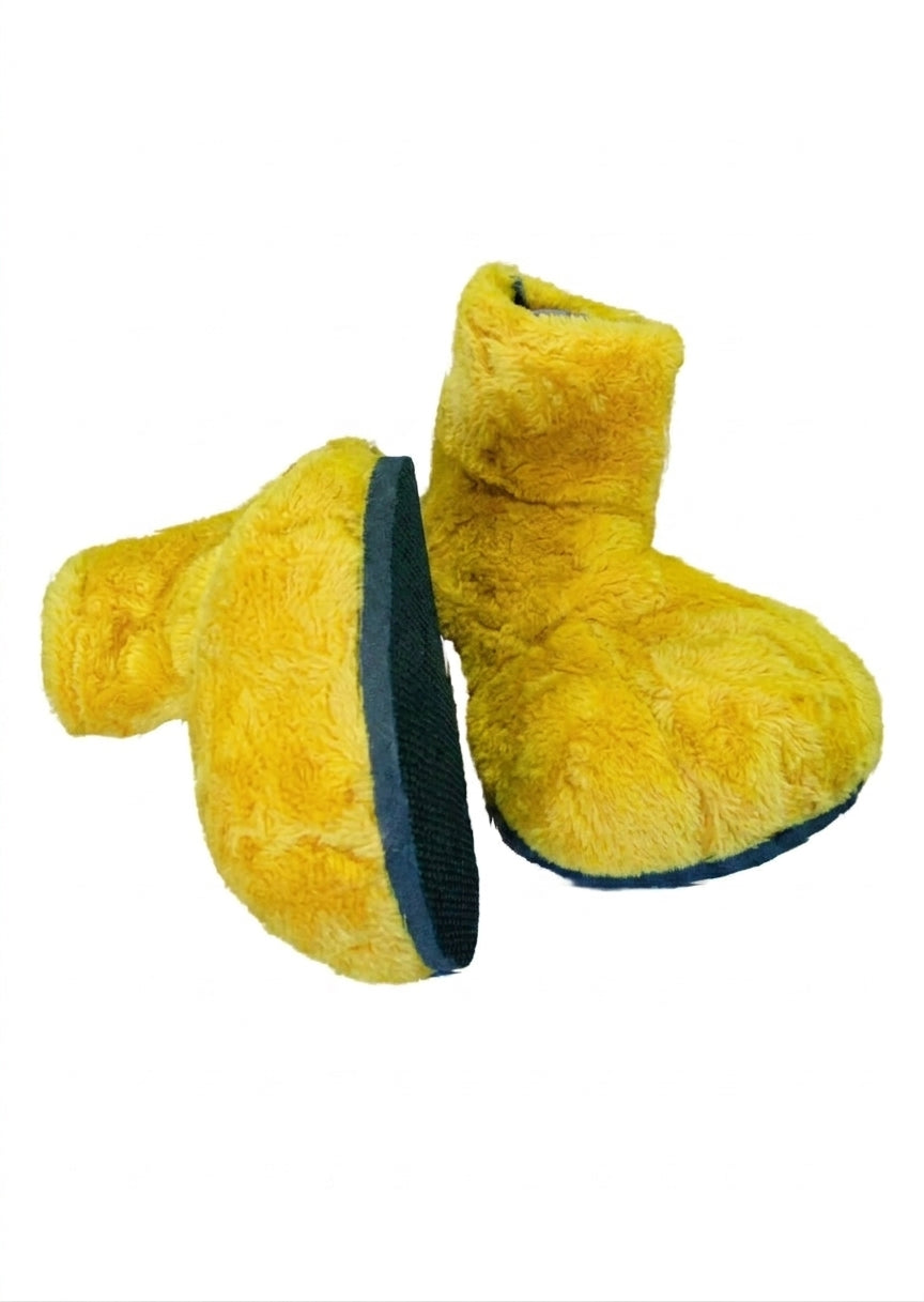 Yellow Deluxe Mascot Parade Feet - plush mascot costume shoe covers | The Mascot Store