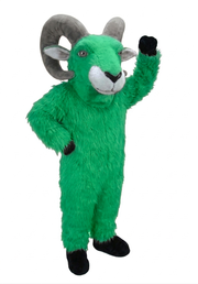 Desert Bighorn Mascot - long fur Lime