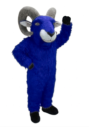 Desert Bighorn Mascot - long fur Royal Blue