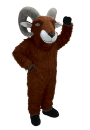 Desert Bighorn Mascot - long fur Rust