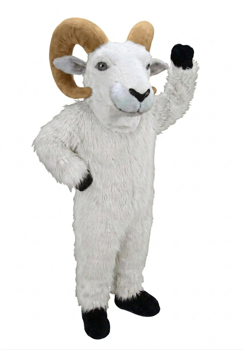 Desert Bighorn Mascot - long fur White