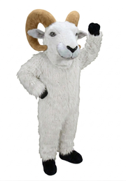 Desert Bighorn Mascot - long fur White