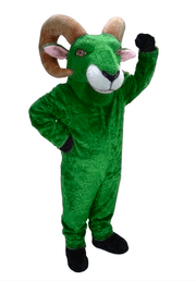 Desert Bighorn Mascot - short fur Green