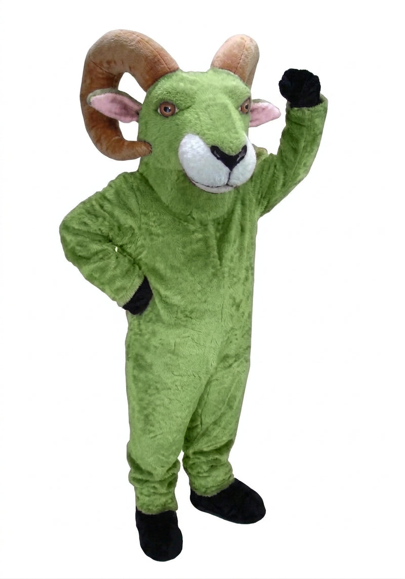 Desert Bighorn Mascot - short fur Lime