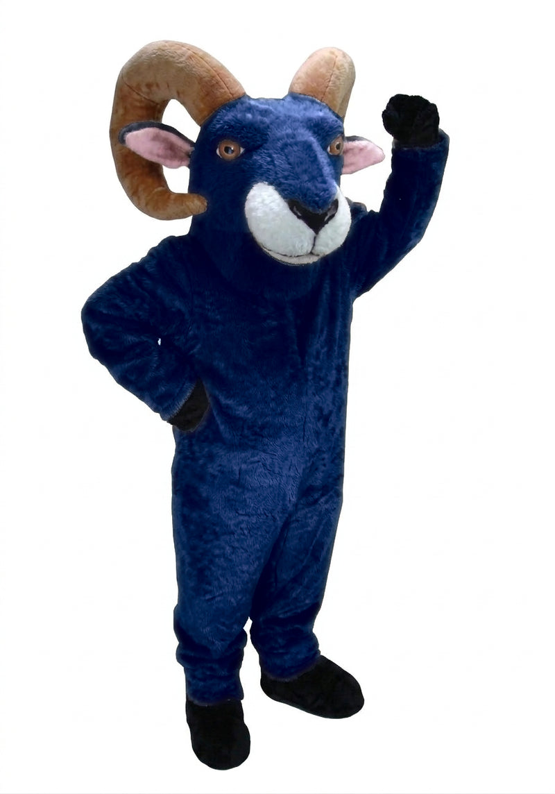 Desert Bighorn Mascot - short fur Navy Blue