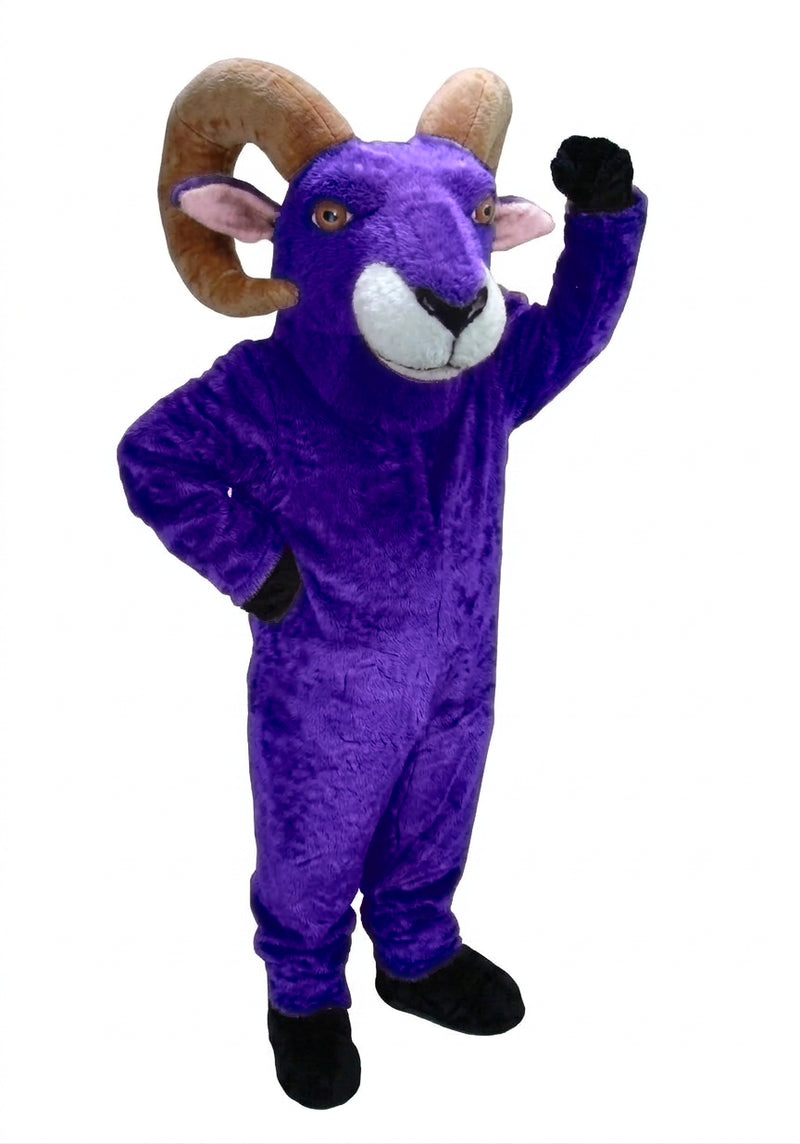 Desert Bighorn Mascot - short fur Purple
