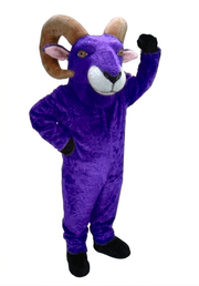 Desert Bighorn Mascot - short fur Purple