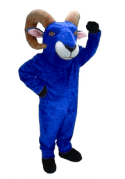 Desert Bighorn Mascot - short fur Royal Blue