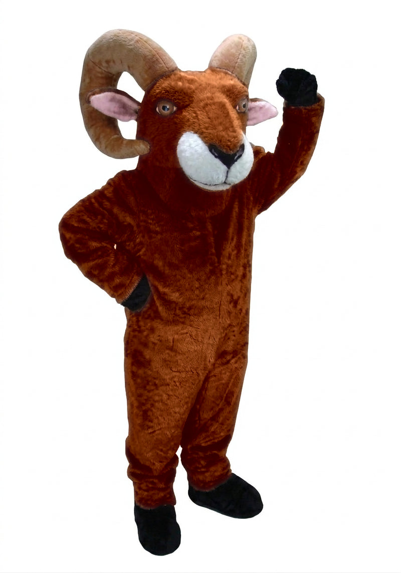 Desert Bighorn Mascot - short fur Rust