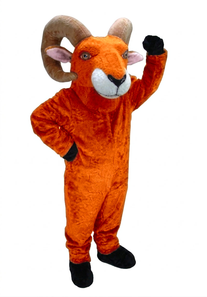 Desert Bighorn Mascot - short fur Tiger Orange