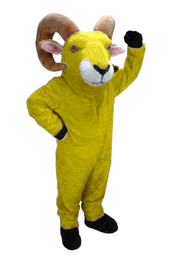 Desert Bighorn Mascot - short fur Yellow