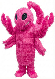 Desert Scorpion Mascot - Long fur / Bright Pink mascot costume