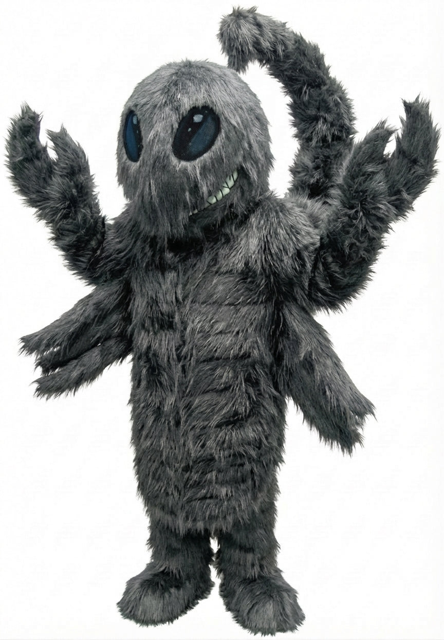 Desert Scorpion Mascot - Long fur / Grey mascot costume