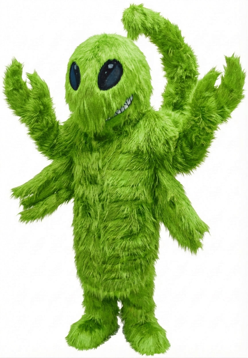 Desert Scorpion Mascot - Long fur / Lime mascot costume