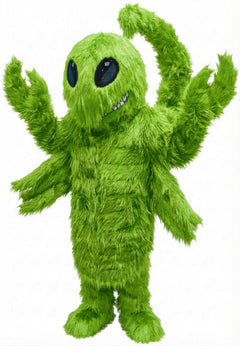 Desert Scorpion Mascot - Long fur / Lime mascot costume