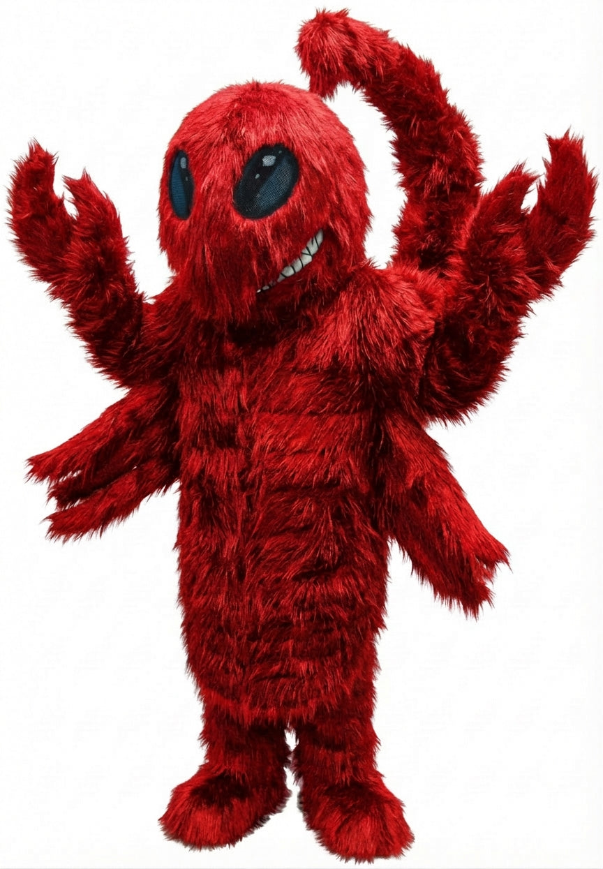 Desert Scorpion Mascot - Long fur / Red mascot costume