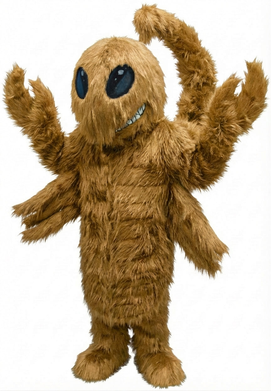 Desert Scorpion Mascot - Long fur / Tan mascot costume
