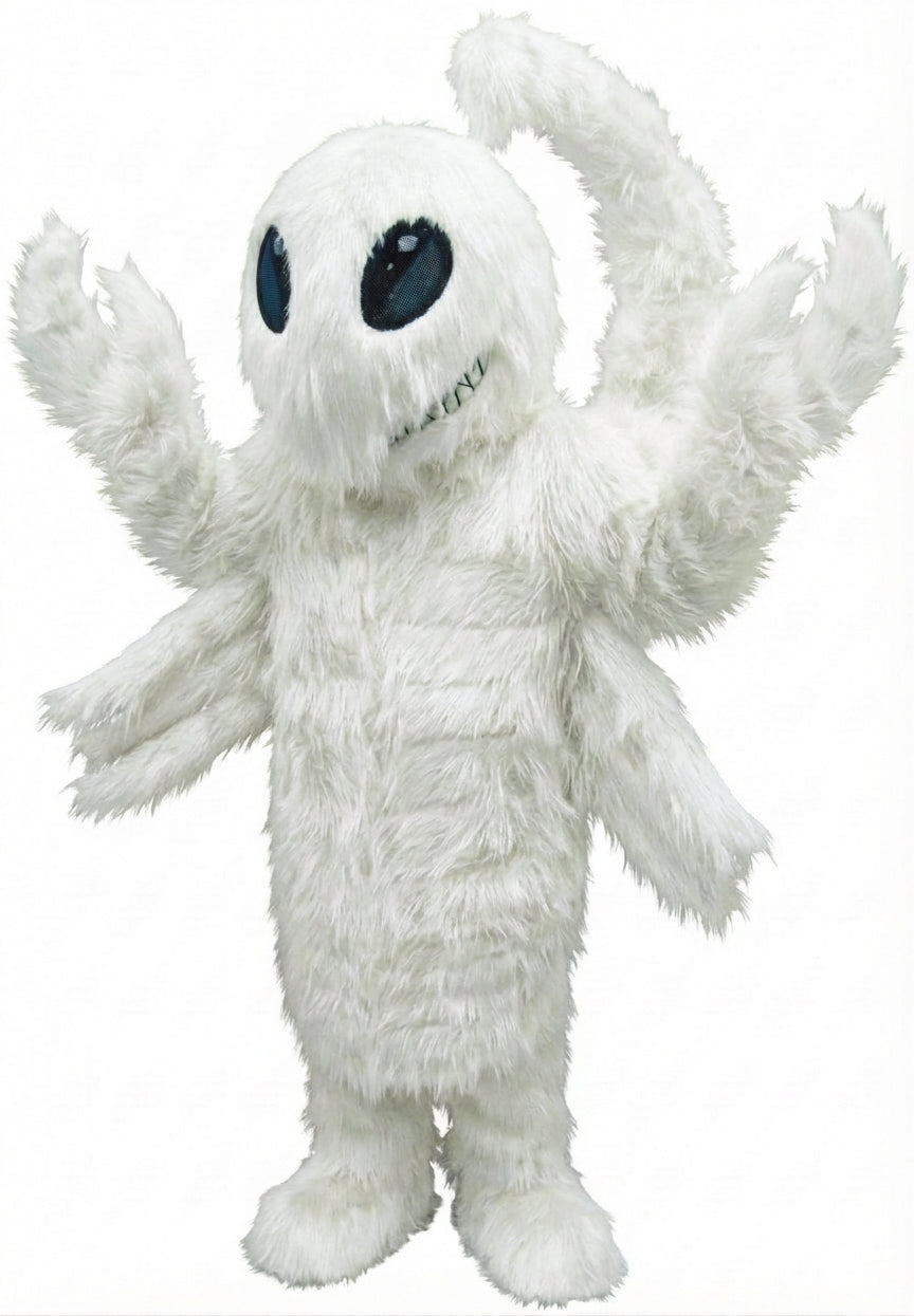 Desert Scorpion Mascot - Long fur / White mascot costume