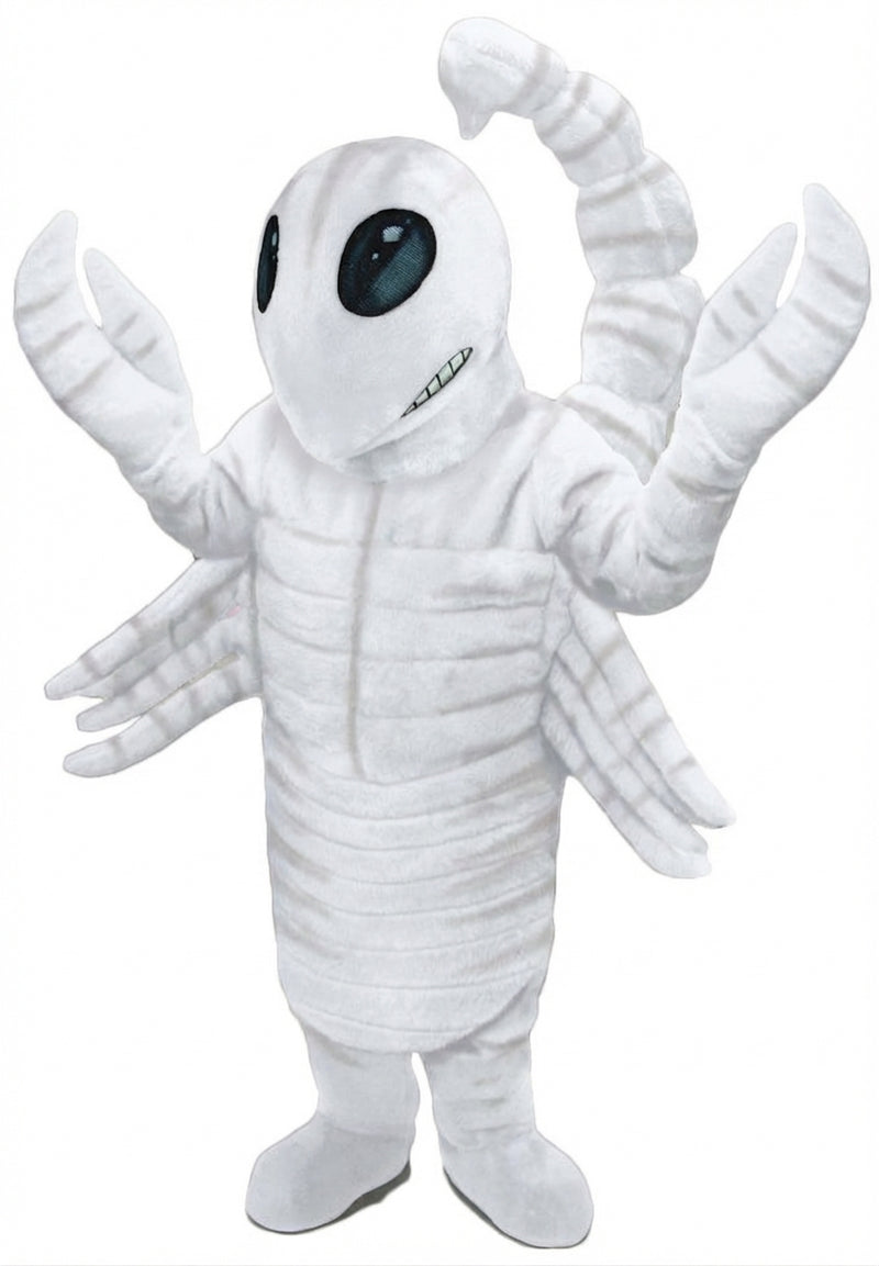 Desert Scorpion Mascot - Short fur / Albino Tiger mascot costume