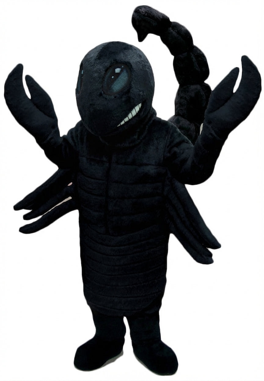 Desert Scorpion Mascot - Short fur / Black mascot costume