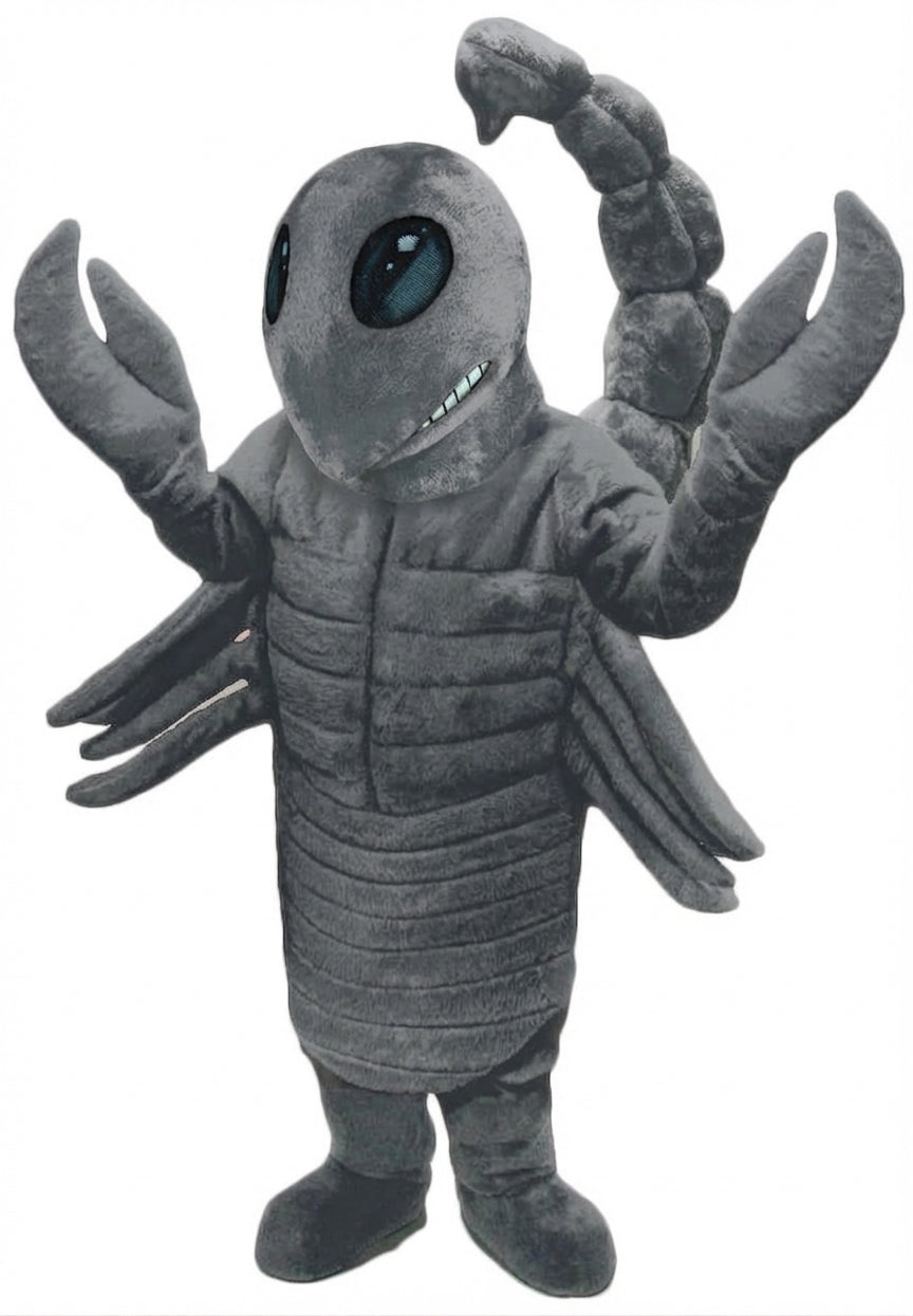 Desert Scorpion Mascot - Short fur / Grey mascot costume