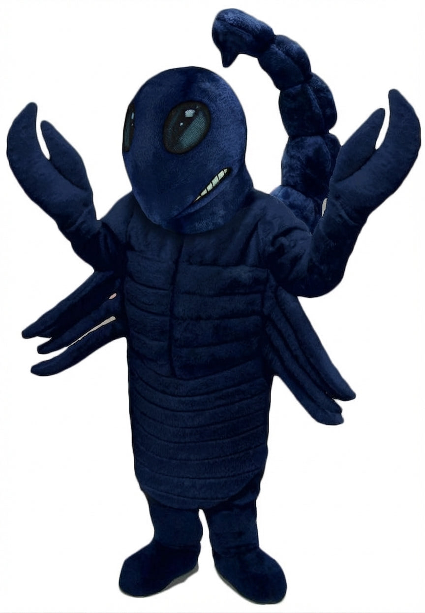 Desert Scorpion Mascot - Short fur / Navy Blue mascot costume
