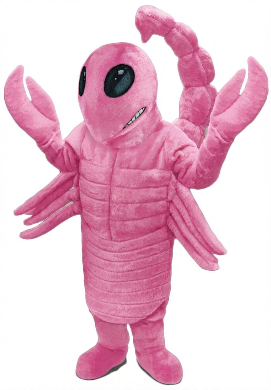 Desert Scorpion Mascot - Short fur / Pink mascot costume