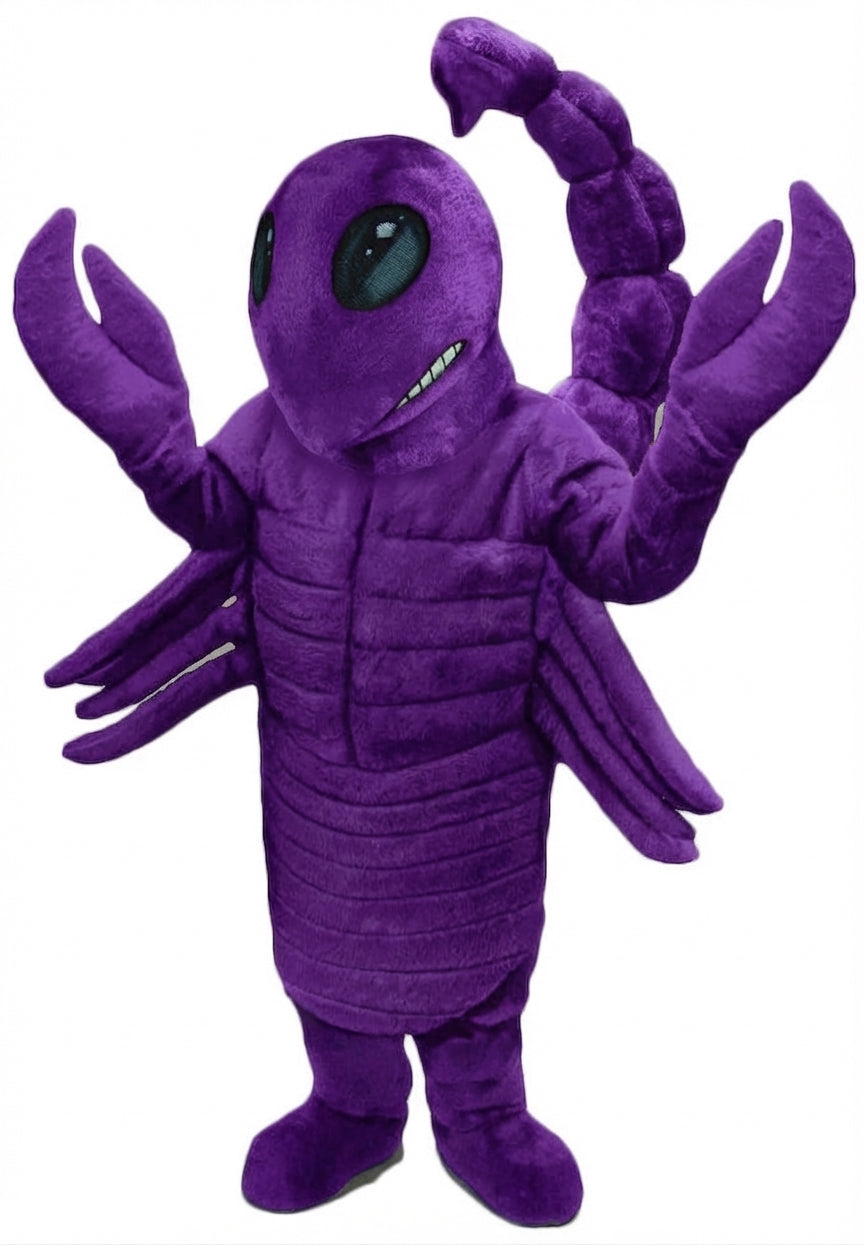 Desert Scorpion Mascot - Short fur / Purple mascot costume