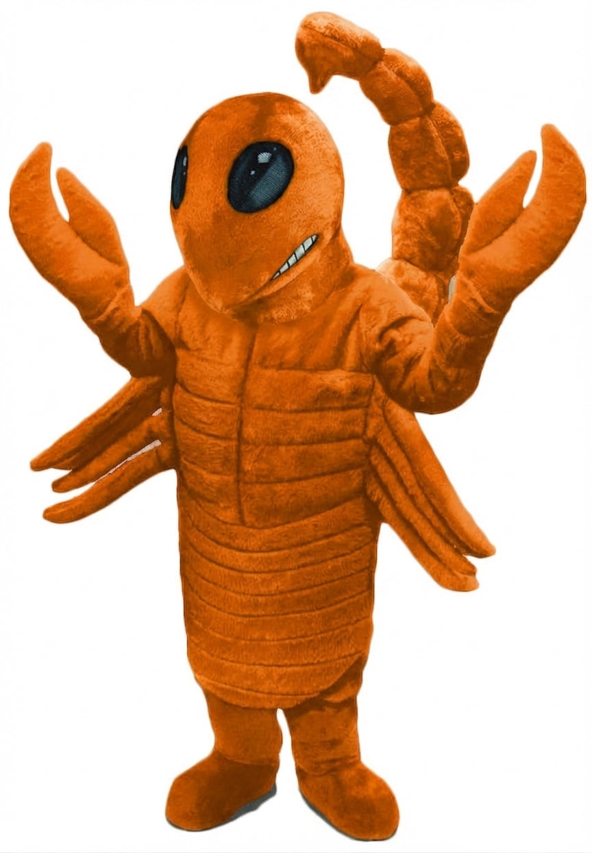 Desert Scorpion Mascot - Short fur / Tiger Orange mascot costume