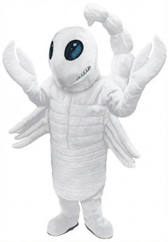Desert Scorpion Mascot - Short fur / White mascot costume