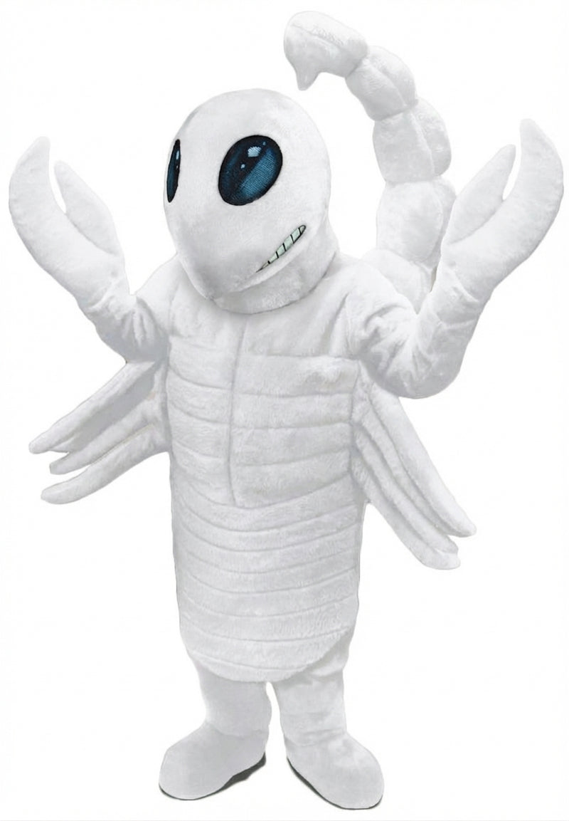 Desert Scorpion Mascot - Short fur / White mascot costume