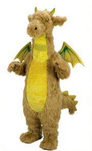 Fantasy Dragon Mascot Costume (Thermolite) - Long fur / Tan mascot costume
