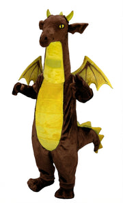 Fantasy Dragon Mascot Costume (Thermolite) - Short fur / Chocolate Brown mascot costume