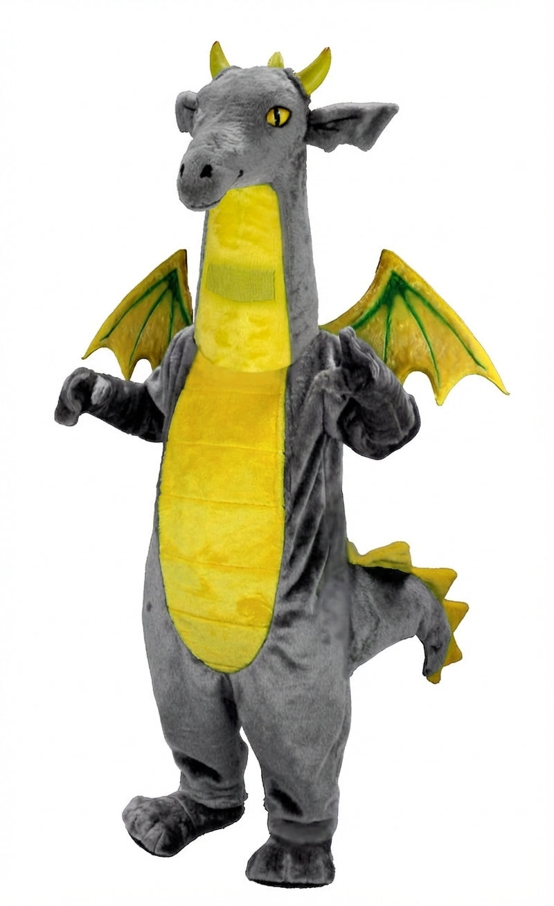 Fantasy Dragon Mascot Costume (Thermolite) - Short fur / Grey mascot costume