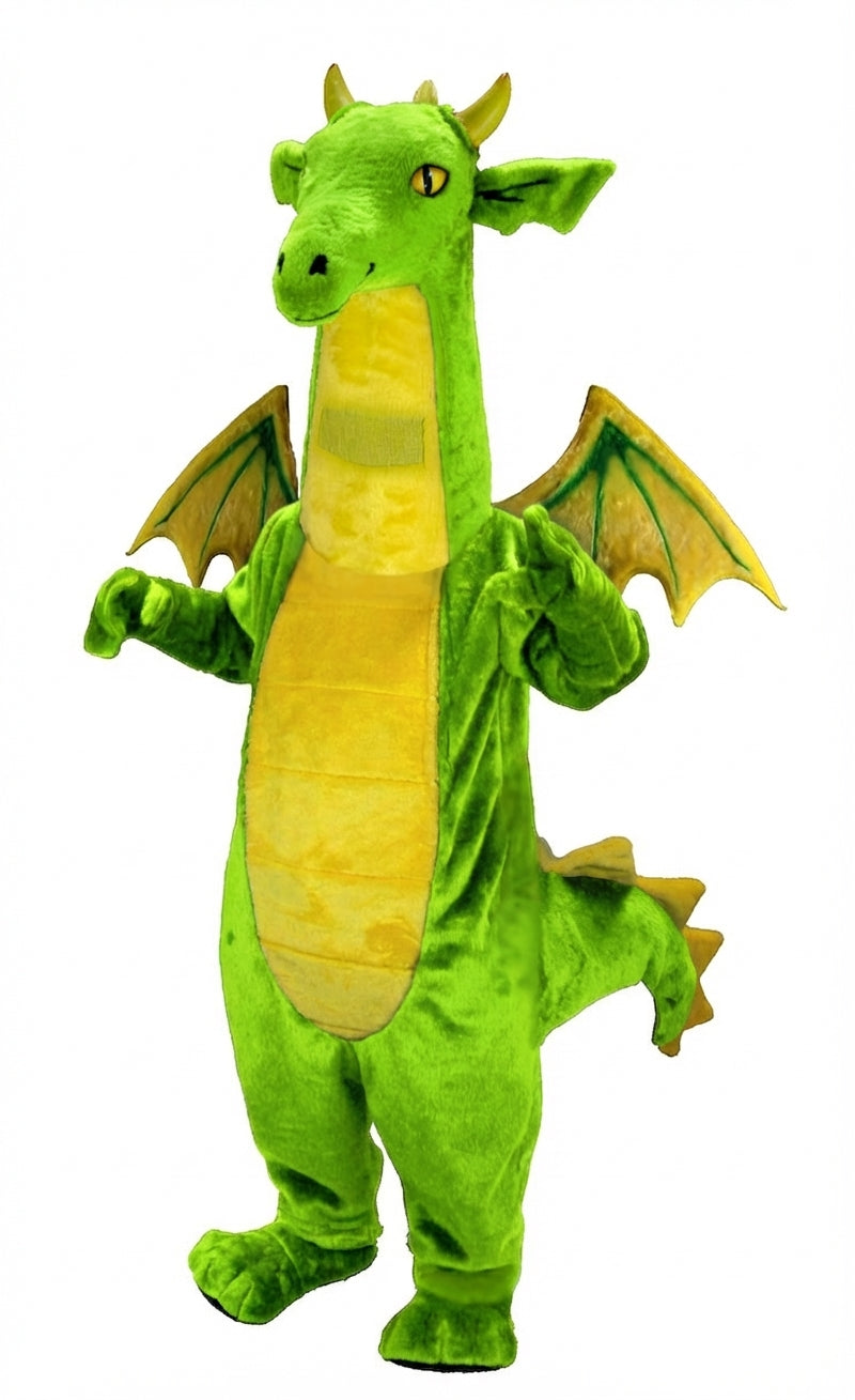 Fantasy Dragon Mascot Costume (Thermolite) - Short fur / Lime mascot costume