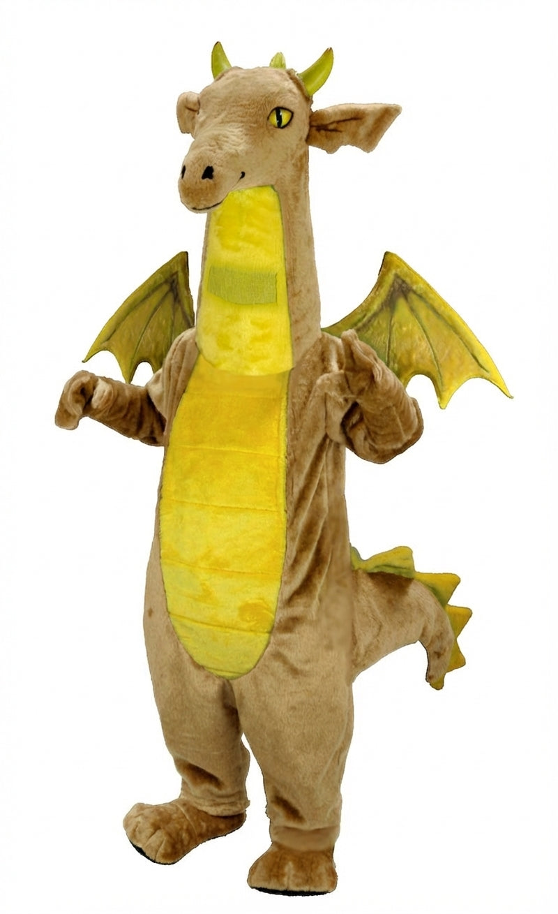 Fantasy Dragon Mascot Costume (Thermolite) - Short fur / Tan mascot costume