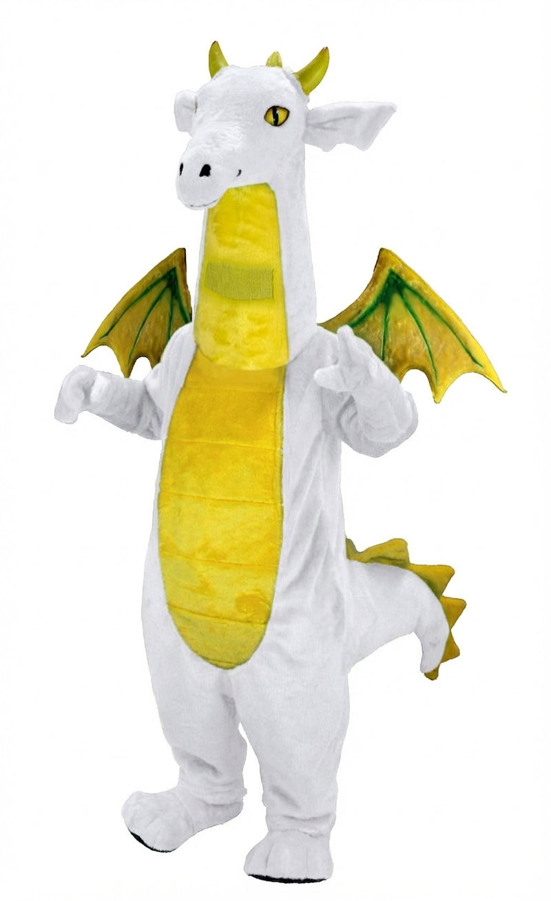 Fantasy Dragon Mascot Costume (Thermolite) - Short fur / White mascot costume