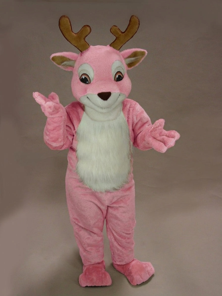 Fawn Baby Deer Mascot - Short fur / Pink mascot costume