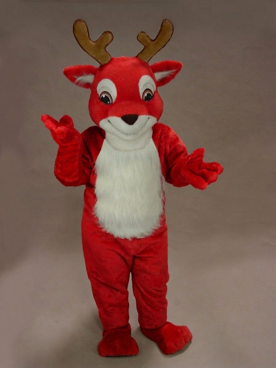 Fawn Baby Deer Mascot - Short fur / Red mascot costume