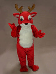 Fawn Baby Deer Mascot - Short fur / Red mascot costume
