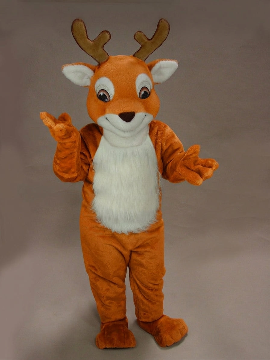 Fawn Baby Deer Mascot - Short fur / Tiger Orange mascot costume