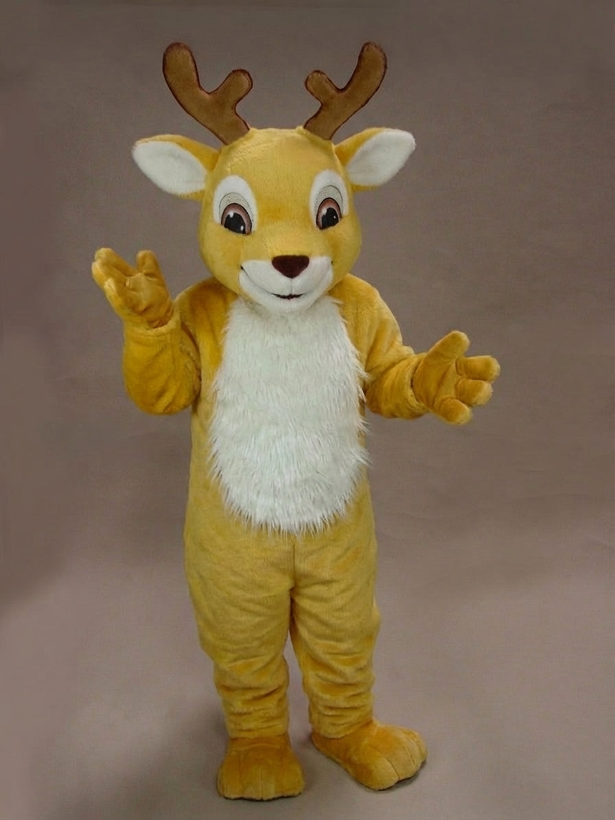 Fawn Baby Deer Mascot - Short fur / Yellow mascot costume