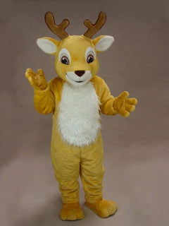 Fawn Baby Deer Mascot - Short fur / Yellow mascot costume